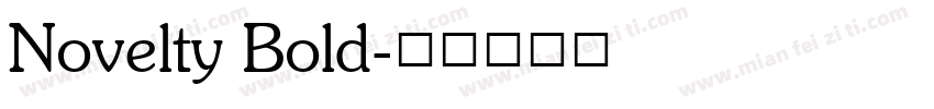 Novelty Bold字体转换
